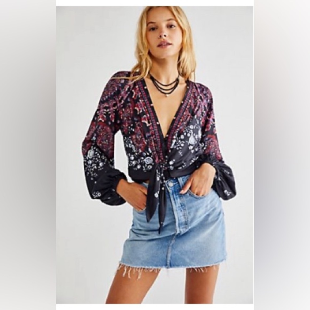 Free People Run Free Blouse